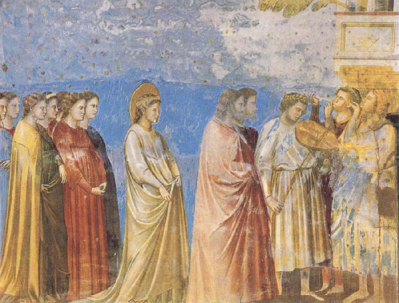 GIOTTO di Bondone The Marriage Procession of the Virgin oil painting picture
